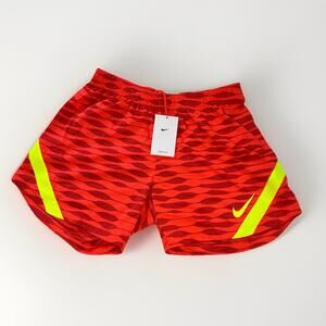 New Nike Dri-Fit Women’s L Standard Fit Shorts With Pattern & Neon Nike Sign
